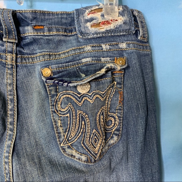 MeK Denim- Portland Bootcut Distressed Jeans 31/34 - Picture 11 of 16